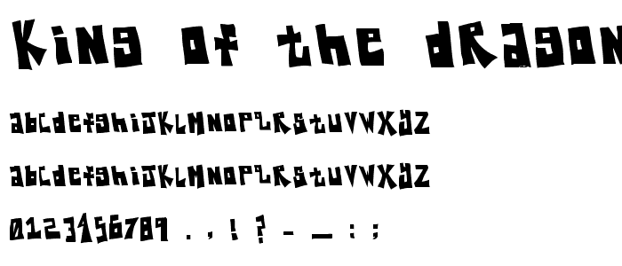 King Of The Dragonflies font